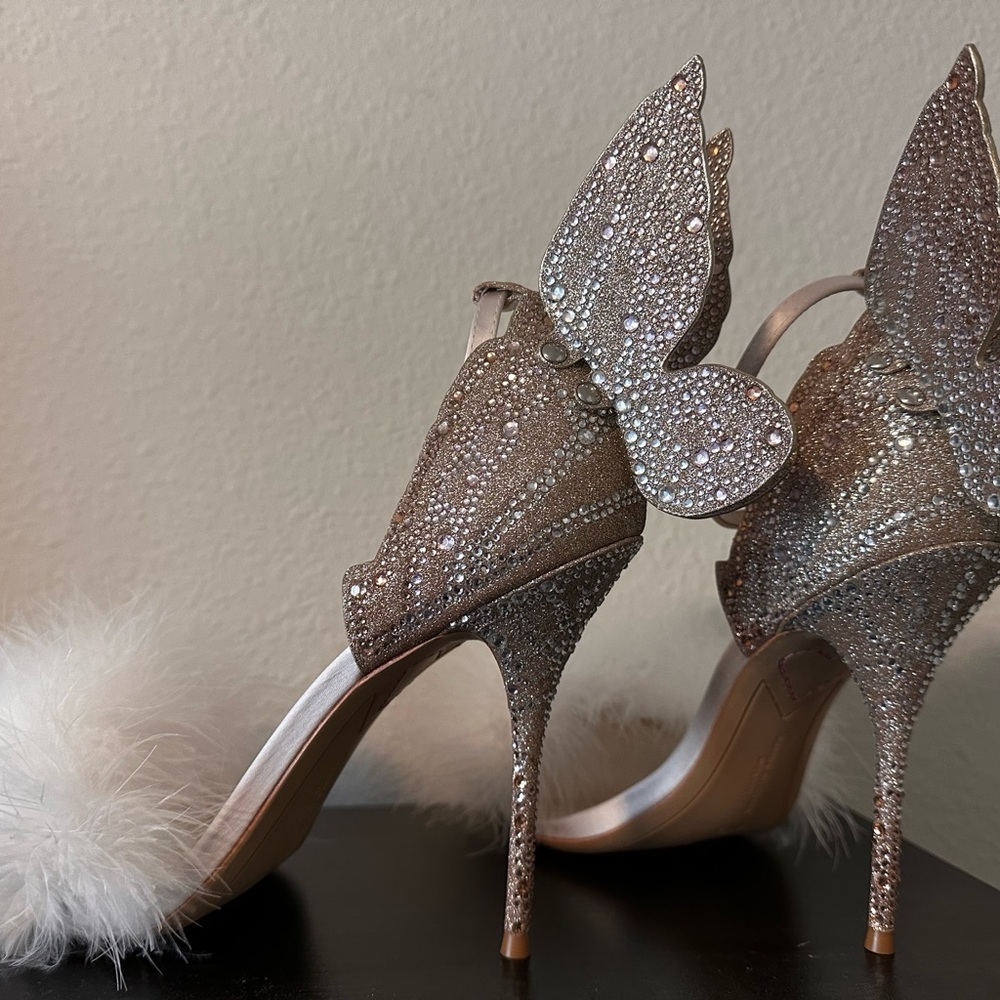 Elegant Butterfly Embellished Heels